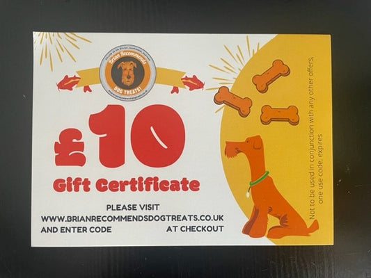 £10 Voucher - Brian Recommends Dog Treats