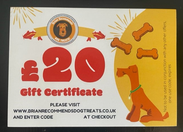 £20 Voucher - Brian Recommends Dog Treats