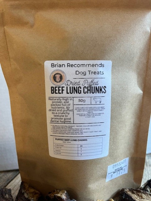 Beef Lung Chunks - Brian Recommends Dog Treats