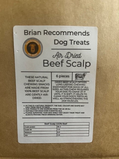 Dried Beef Scalp - Brian Recommends Dog Treats