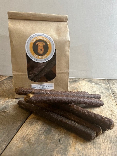 Beef & Vege Sausages - Brian Recommends Dog Treats