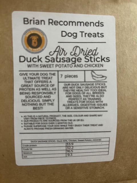 Duck Sausage - Brian Recommends Dog Treats