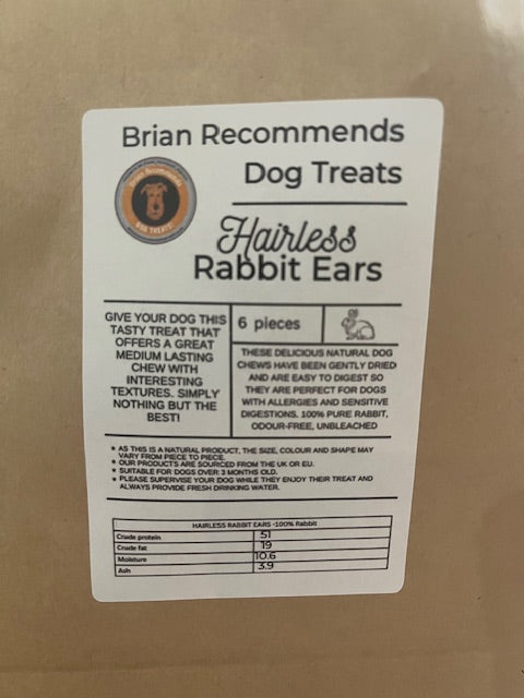 Dried Rabbit Ears - Brian Recommends Dog Treats