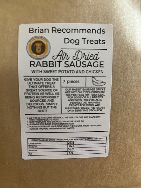 Rabbit Sausage - Brian Recommends Dog Treats