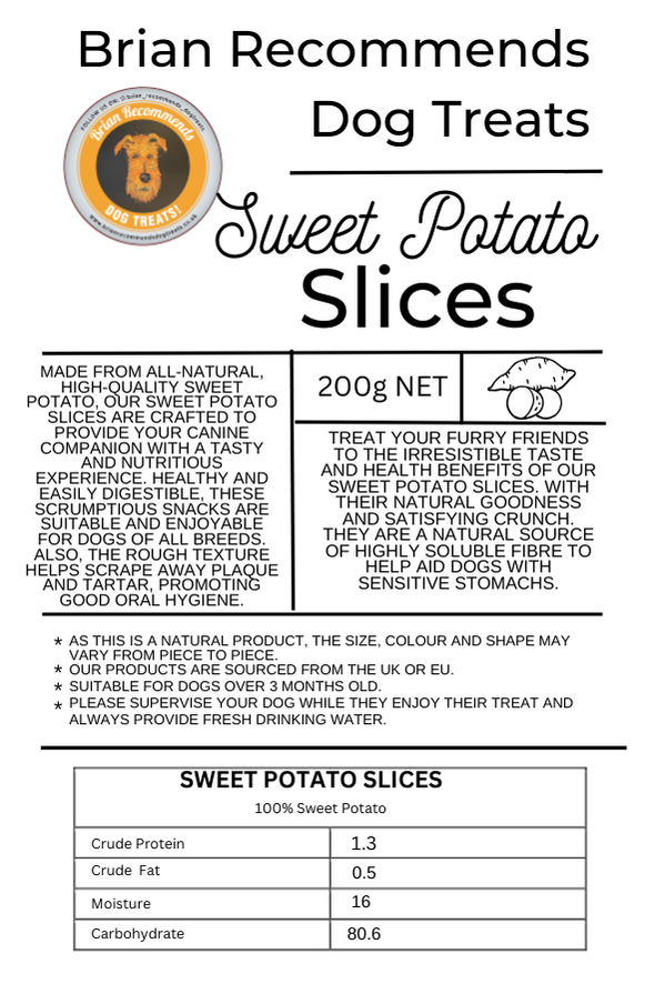 Sweet Potato Slices - Brian Recommends Dog Treats
